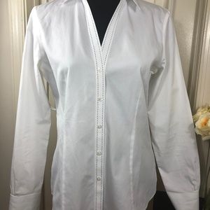 Brooks Brothers white, long sleeve, no iron Size 8